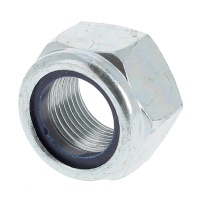 Écrou Nylstop Acier Zingué Blanc 6.8 DIN 985