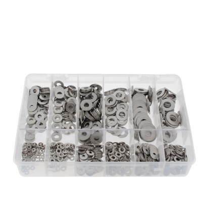 Coffret D'Assortiment de Rondelles Plates M + L Inox A2 NFE 25513