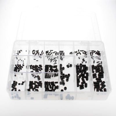 Coffret d'assortiments de STHC Bout Plat Acier 14.9 Noir Din 913